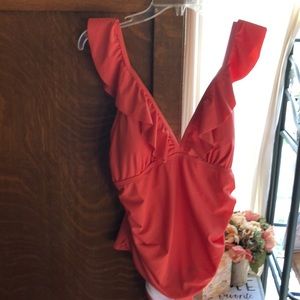 Tangerine One Piece Swimsuit   XL   NWT☀️